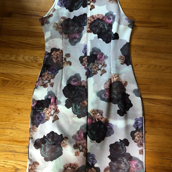 H&M floral print stretch mini dress - Picture 2 of 4